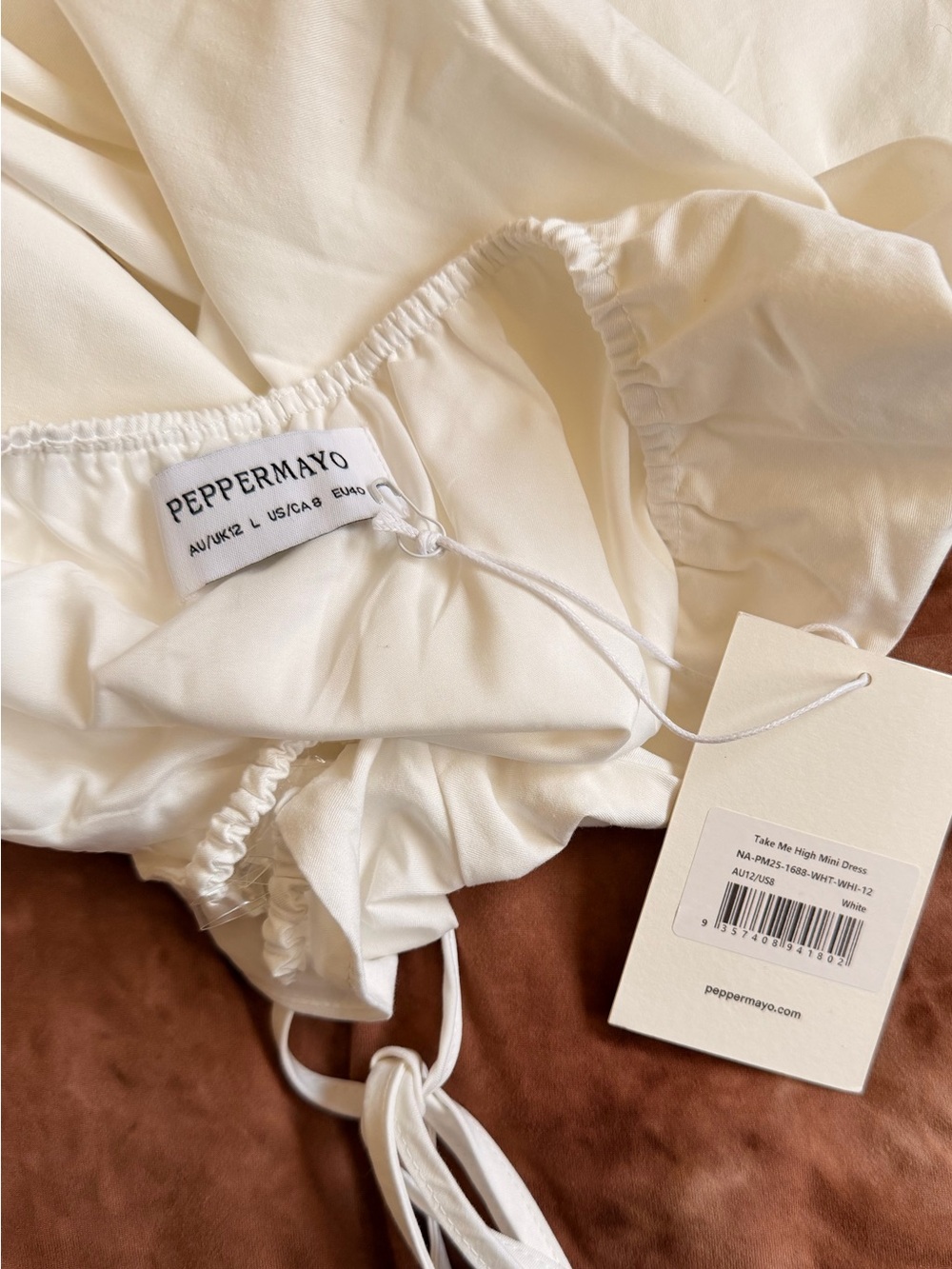 Peppermayo Cream A-Line Mini Slip Dress - Picture 4 of 4
